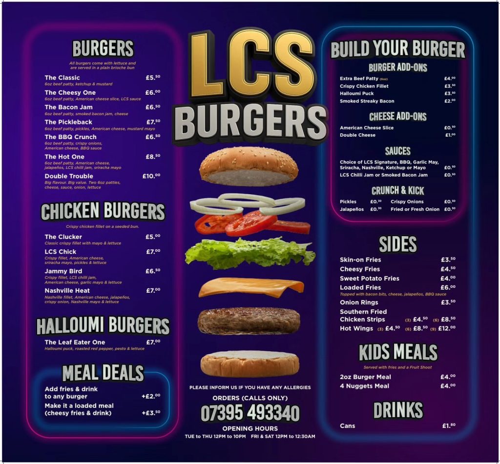 LCS Burgers, Basildons Best Burgers